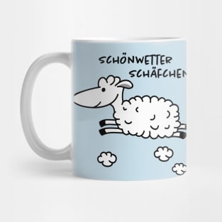 like the weather. That shows the black or white sheep. Mug